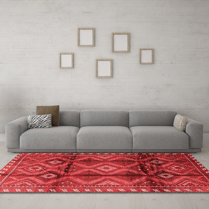 Traditional Red Washable Rugs