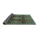 Sideview of Persian Turquoise Traditional Rug, tr2812turq