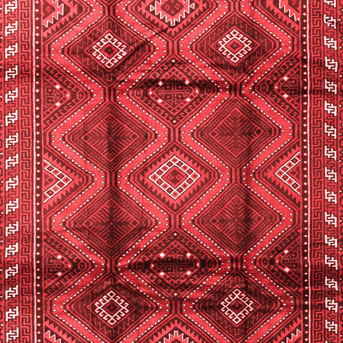 Machine Washable Persian Red Traditional Rug, wshtr2812red