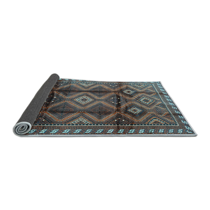 Sideview of Persian Light Blue Traditional Rug, tr2812lblu