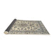 Sideview of Traditional Vanilla Gold Medallion Rug, tr2813