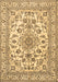 Medallion Brown Traditional Rug, tr2813brn