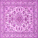 Square Medallion Pink Traditional Rug, tr2813pnk