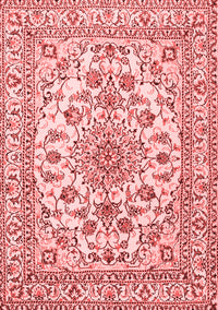 Medallion Red Traditional Rug, tr2813red