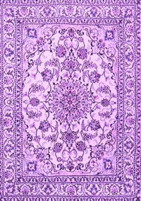 Medallion Purple Traditional Rug, tr2813pur