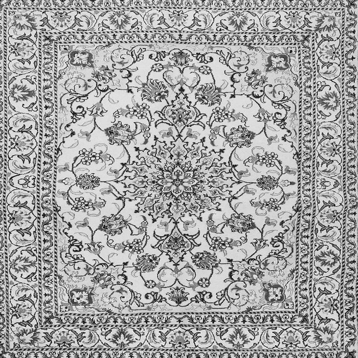 Serging Thickness of Medallion Gray Traditional Rug, tr2813gry