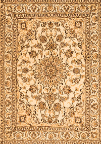 Medallion Orange Traditional Rug, tr2813org