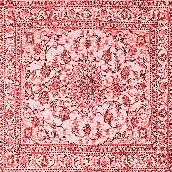 Medallion Red Traditional Rug, tr2813red