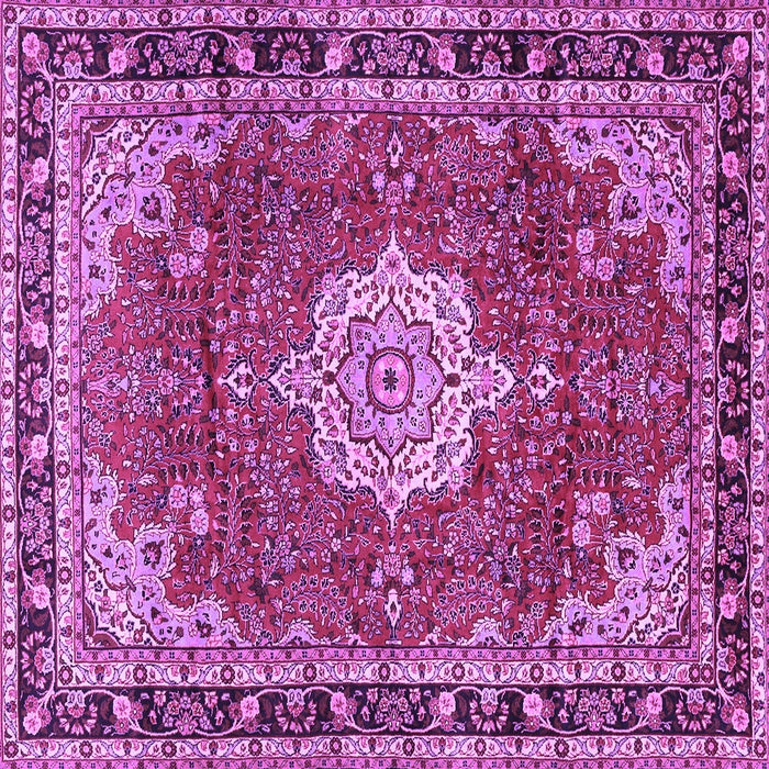 Square Persian Purple Traditional Rug, tr2814pur