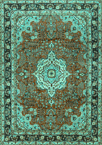 Persian Turquoise Traditional Rug, tr2814turq