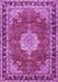 Machine Washable Persian Purple Traditional Area Rugs, wshtr2814pur