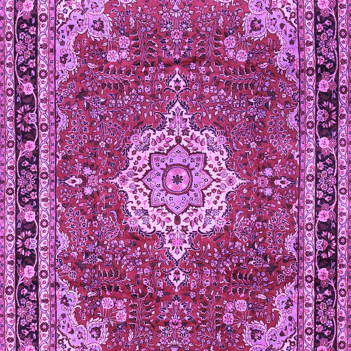 Machine Washable Persian Purple Traditional Area Rugs, wshtr2814pur