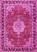 Machine Washable Persian Pink Traditional Rug, wshtr2814pnk