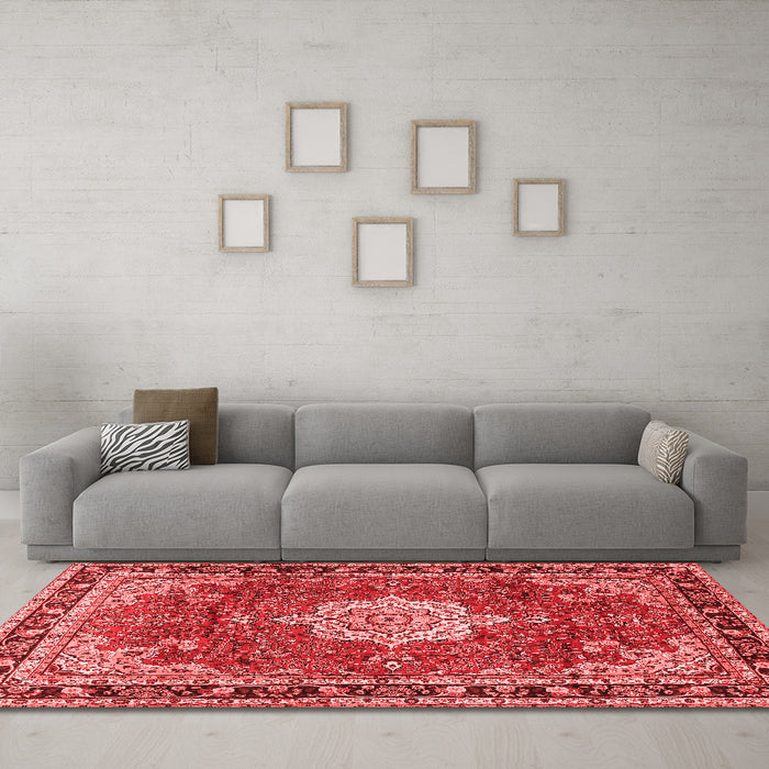 Traditional Red Washable Rugs