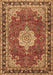 Machine Washable Persian Brown Traditional Rug, wshtr2814brn