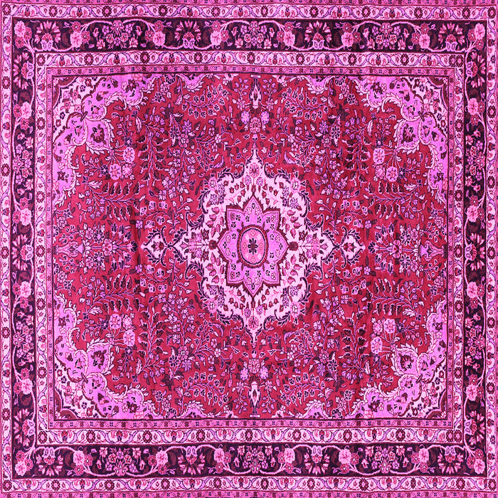 Square Persian Pink Traditional Rug, tr2814pnk