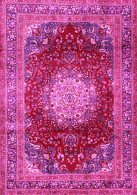 Medallion Pink Traditional Rug, tr2815pnk