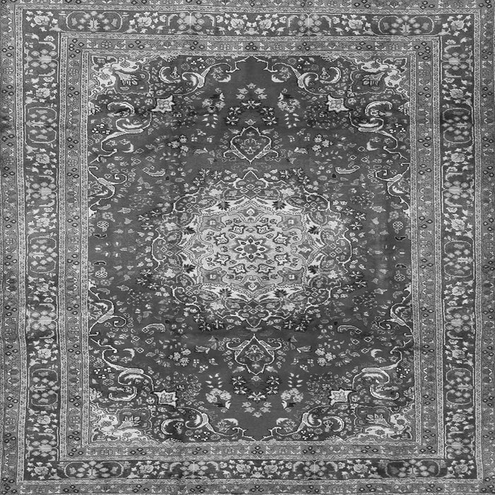 Serging Thickness of Medallion Gray Traditional Rug, tr2815gry