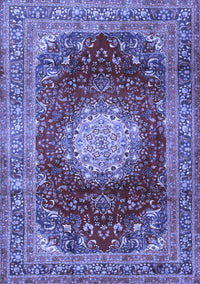 Medallion Blue Traditional Rug, tr2815blu