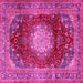 Square Medallion Pink Traditional Rug, tr2815pnk