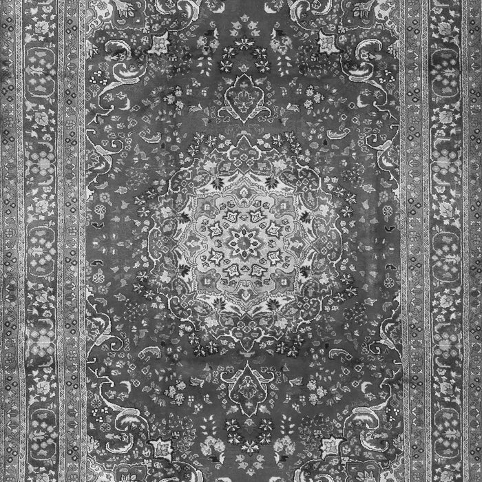 Serging Thickness of Machine Washable Medallion Gray Traditional Rug, wshtr2815gry