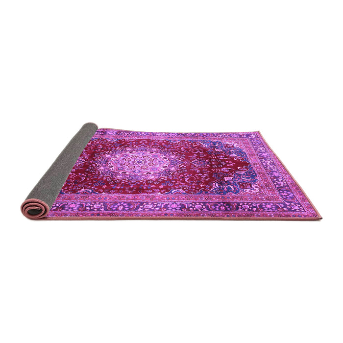 Sideview of Medallion Purple Traditional Rug, tr2815pur