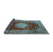 Sideview of Medallion Light Blue Traditional Rug, tr2815lblu