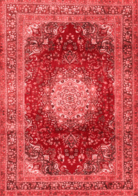 Medallion Red Traditional Rug, tr2815red