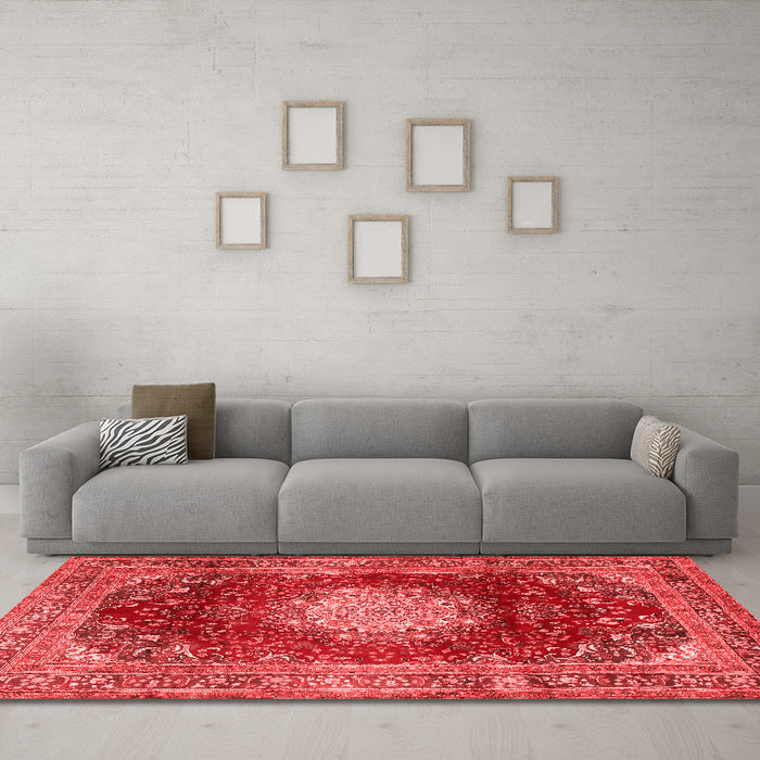 Traditional Red Washable Rugs