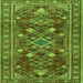 Serging Thickness of Persian Green Traditional Rug, tr2816grn