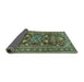 Sideview of Persian Turquoise Traditional Rug, tr2816turq