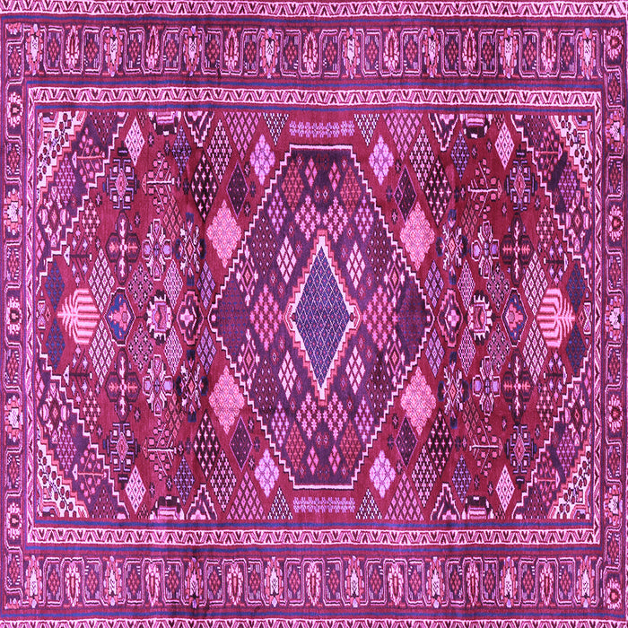 Square Persian Purple Traditional Rug, tr2816pur
