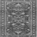 Round Machine Washable Persian Gray Traditional Rug, wshtr2816gry