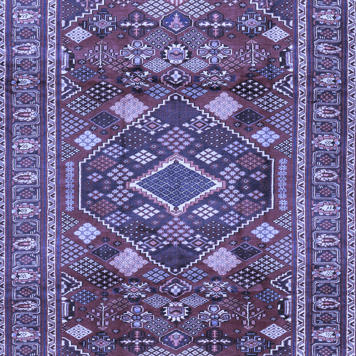 Machine Washable Persian Blue Traditional Rug, wshtr2816blu