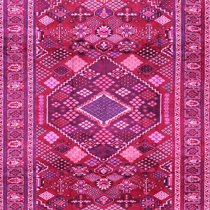 Machine Washable Persian Pink Traditional Rug, wshtr2816pnk