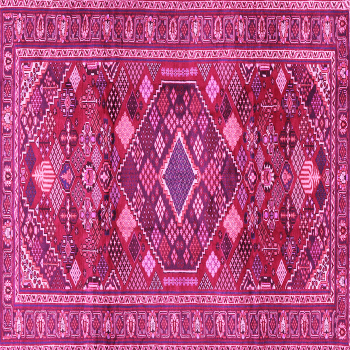 Square Persian Pink Traditional Rug, tr2816pnk