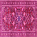 Square Persian Pink Traditional Rug, tr2816pnk