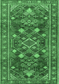 Persian Emerald Green Traditional Rug, tr2816emgrn