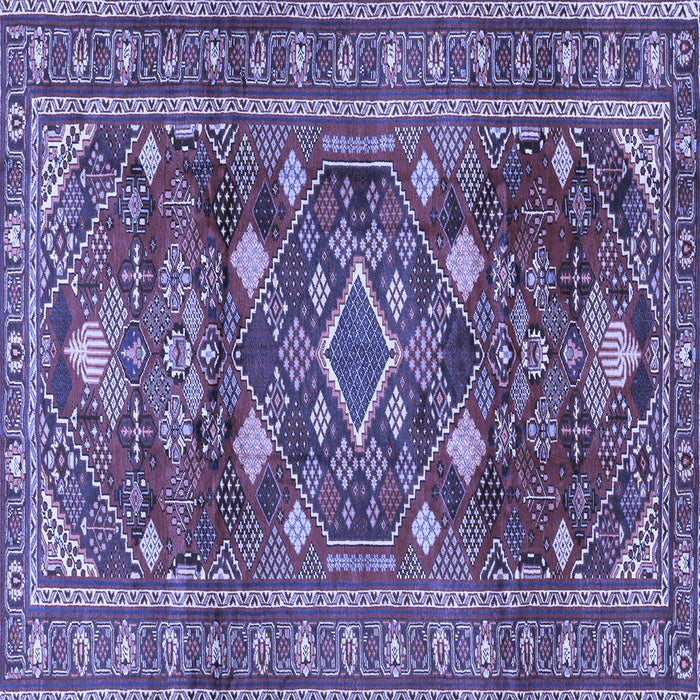 Square Persian Blue Traditional Rug, tr2816blu