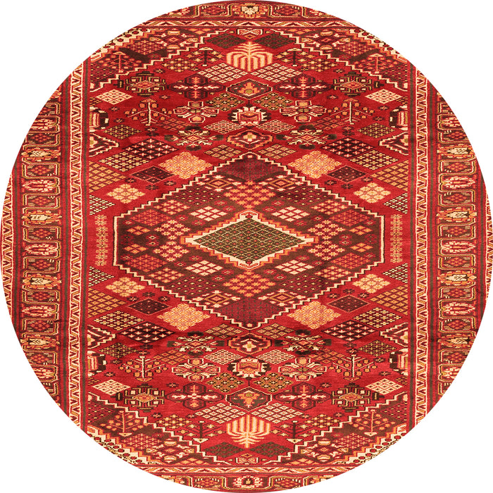 Machine Washable Persian Orange Traditional Area Rugs, wshtr2816org