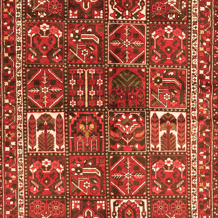 Serging Thickness of Machine Washable Persian Orange Traditional Area Rugs, wshtr2817org