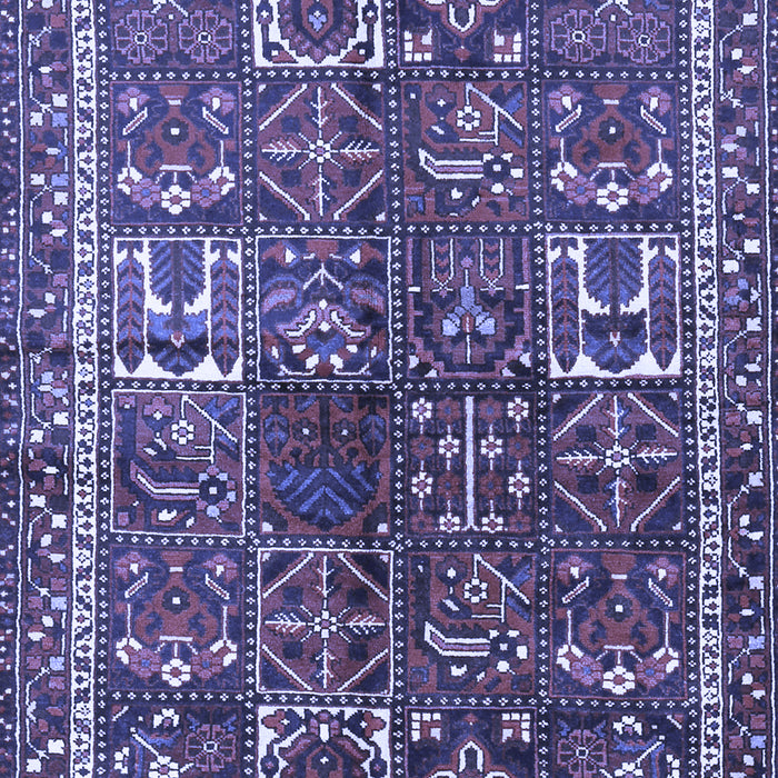 Machine Washable Persian Blue Traditional Rug, wshtr2817blu