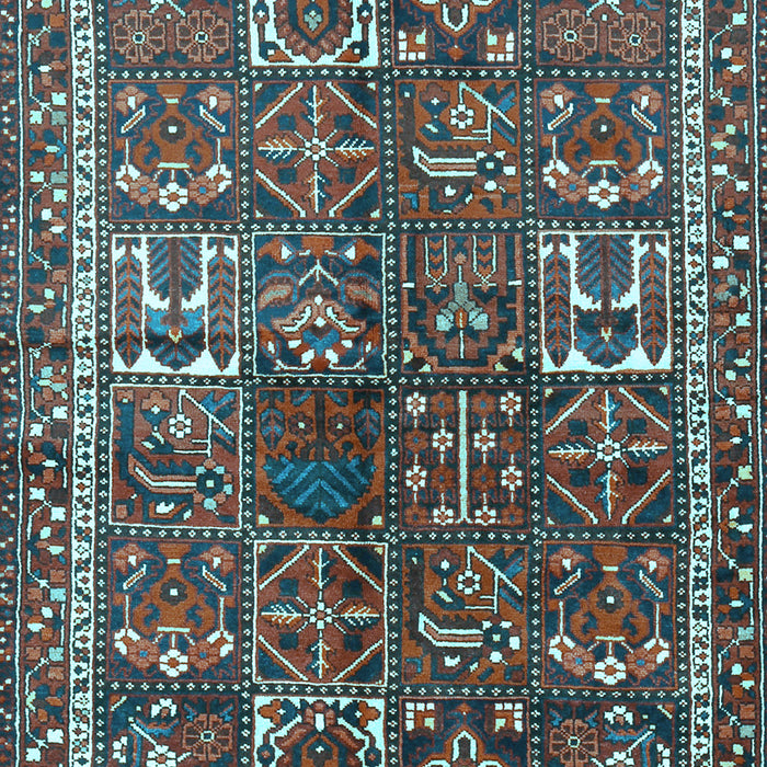 Machine Washable Persian Light Blue Traditional Rug, wshtr2817lblu