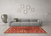 Machine Washable Persian Orange Traditional Area Rugs in a Living Room, wshtr2817org