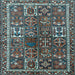 Square Persian Light Blue Traditional Rug, tr2817lblu