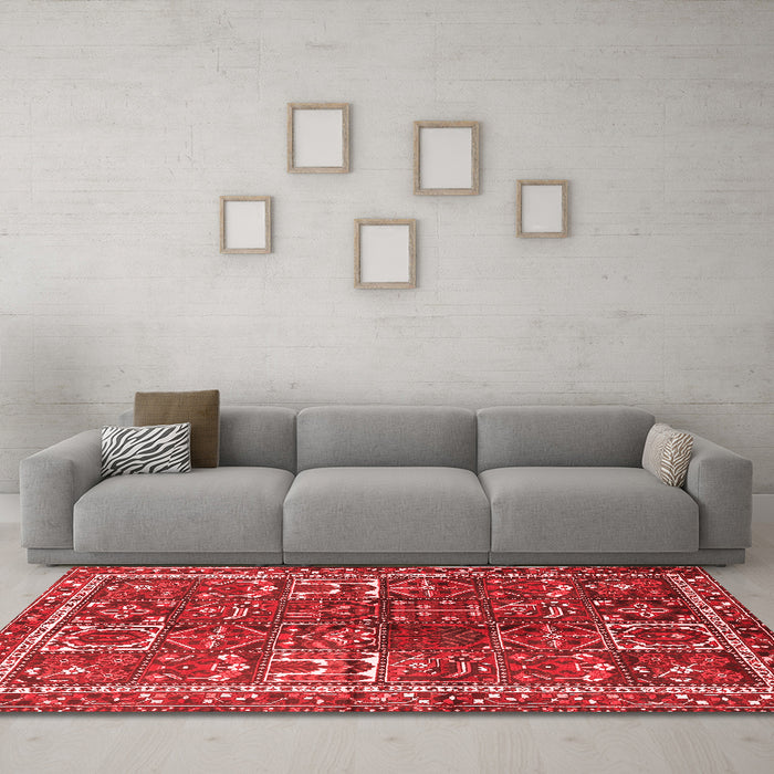 Traditional Red Washable Rugs