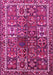 Machine Washable Persian Pink Traditional Rug, wshtr2817pnk