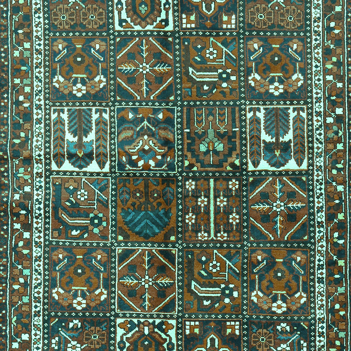 Machine Washable Persian Turquoise Traditional Area Rugs, wshtr2817turq
