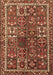 Machine Washable Persian Brown Traditional Rug, wshtr2817brn