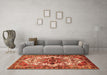 Machine Washable Persian Orange Traditional Area Rugs in a Living Room, wshtr2818org